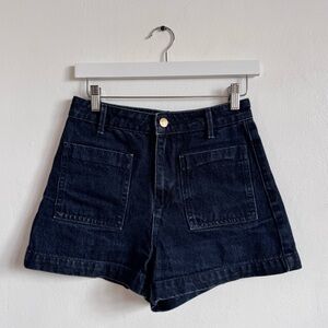 Zara Dark Blue Denim Shorts